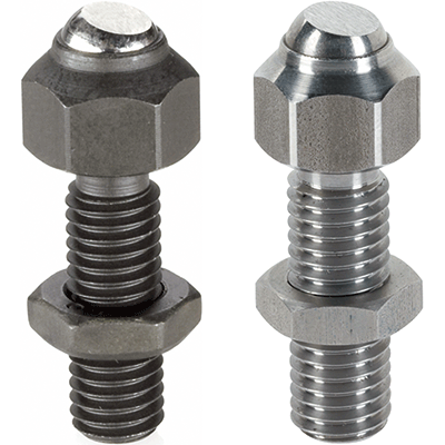 Self-Aligning Pads, adjustable / flat-faced ball, plain