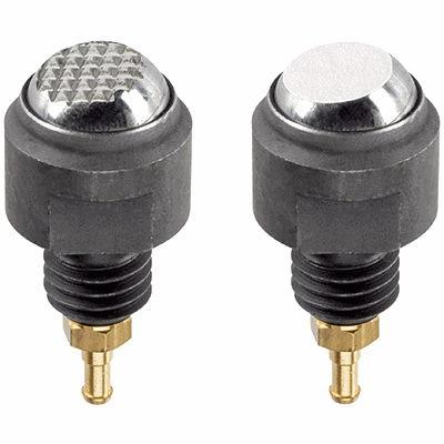Positioning Sensors, self-aligning, pneumatic/ flat-faced ball, plain surface