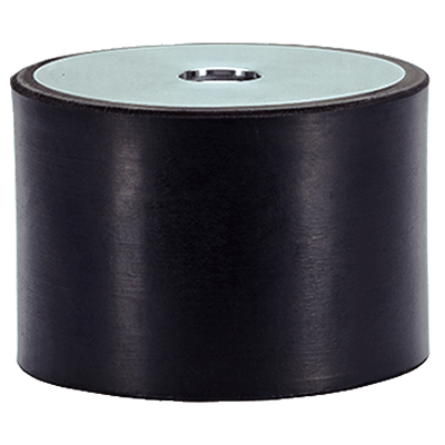 Tampons caoutchouc-acier / avec taraudage