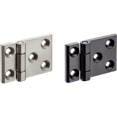 Strap hinges stainless steel with grease nipple