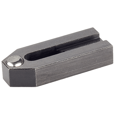 Clamps with flat-faced ball