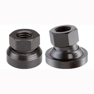 Écrous six pans avec rondelle concave