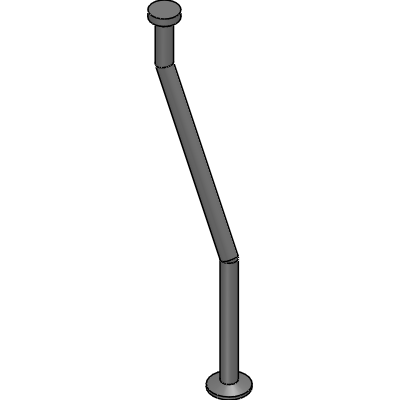 Offset spherical head anchor