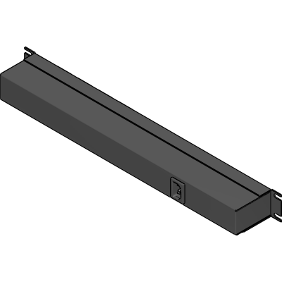 100-240VAC 10A IEC Horizontal Rackmount Outlet Strip