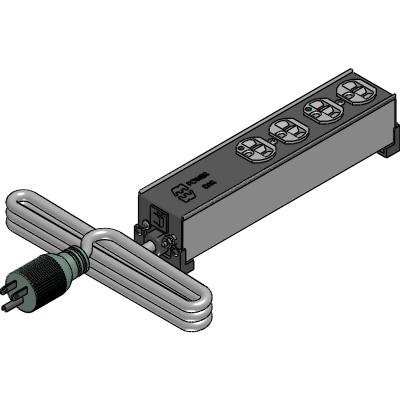 15 Amp Heavy Duty Hospital-Grade Outlet Strip