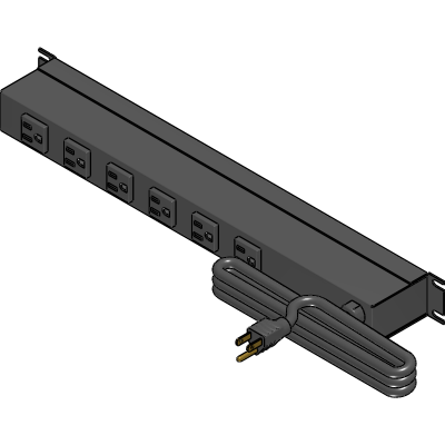 15 Amp Horizontal Rackmount Outlet Strip_1