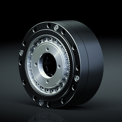 Harmonic Drive ® Gear with output bearing for direct motor mounting with small outer diameter