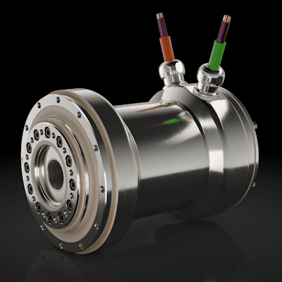 Harmonic Drive® hygienic design hollow shaft servo actuator