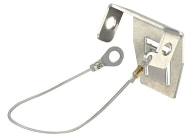 Locking element f. metal lever w. cord