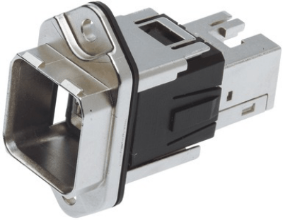 Han PushPull PFT metal Bulkhead Cat.6A