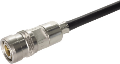 M12 PP male A-cod 4/5-pol crimp flange