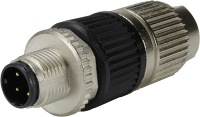 circular Connector w. Harax M12 L4 M