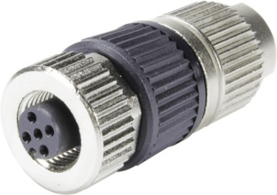 Circular Connector w. Harax M12 L 4 F