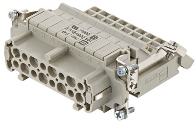 Han E AV 16 Pos. F Insert Term Block Rig