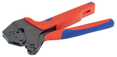 Crimping tool for glass fibre