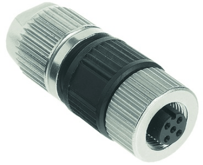 Circular Connector w. Harax M12 L 5 F