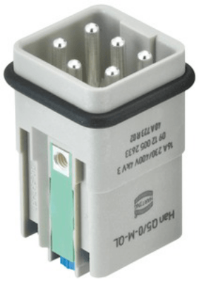 Han Q 5/0 Insert male quick lock 1,5mm²