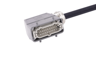 Han 16 B-E CA 2-lever m/- ang/- PVC, 5m