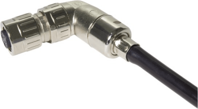 M12 SD angled F X-cod 8 pol crimp flange