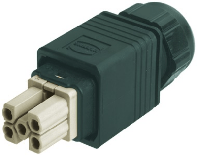 Han PushPull Power plug 4_0 crimp PG9