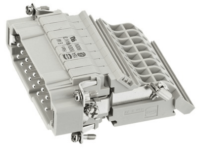Han E AV 16 Pos. M Insert Term Block Rig