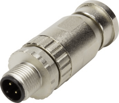 CONECTOR M12 8P A-COD RETO PARAFUSO