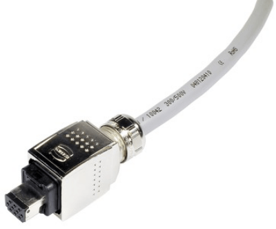 Han PP Signal 10-pole plug set, metal