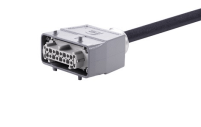 Han 16 B-E CA 2-lever f/- st/- PVC, 5m