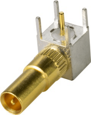 DIN-Signal coax f, pcb-solder, 50Ohm