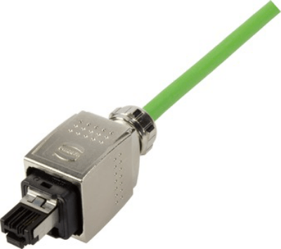 Han PP metal V14 RJ45 Cat5 plug 4p IDC