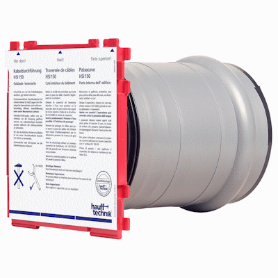 Single sealing packing with plug-in sleeve