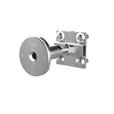 Earthing fixed point with cross-clamp
