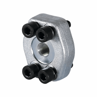 SAE-Flange with test point - straight