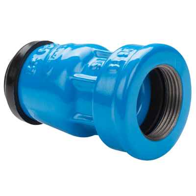 ISO fitting ductile iron with internal thread, reduced