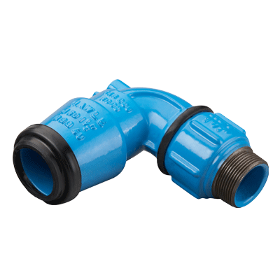 ISO Winkel 90° Guss Drehsteckfitting
