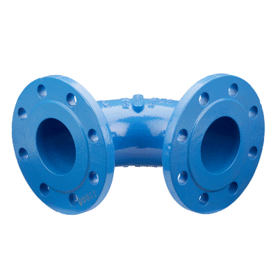 Double flanged elbow 90° - Q piece