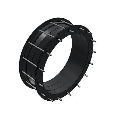 Single bolt coupling