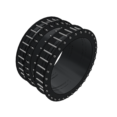 Double bolt coupling