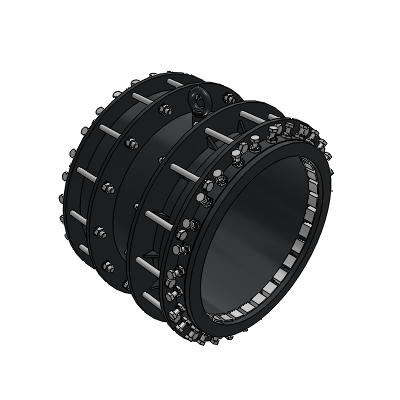 Double bolt coupling