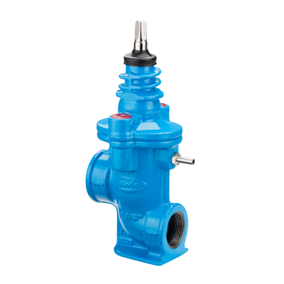 Service valve self-drainage ductile iron