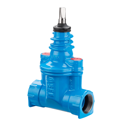 Service valve, ductile iron with internal thread