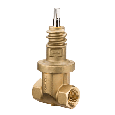 Service valve, brass with internal thread