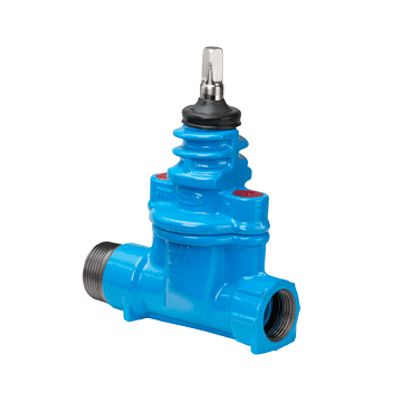 Service valve, ductile iron with internal/external thread
