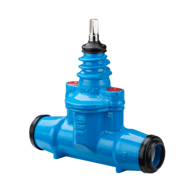 Service valve, ductile iron with ISO-socket