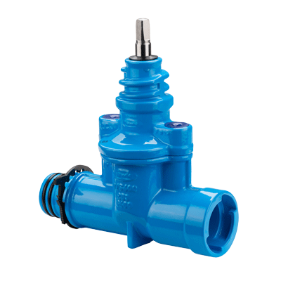 Service valves with ZAK spigot end and ZAK socket