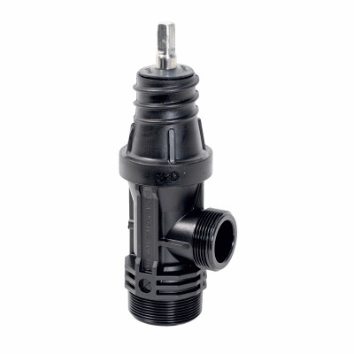 ISO combination service valve without fitting POM
