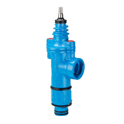 Service valves for vertical installations ZAK/ZAK, swiveling