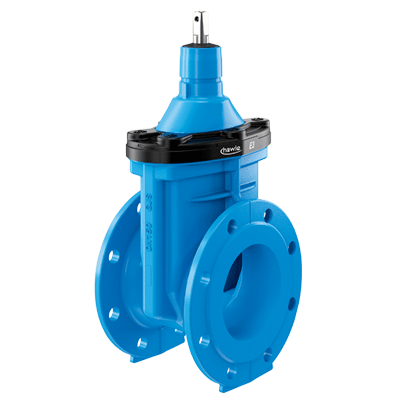 E3 valve with flanges, short, PN 25