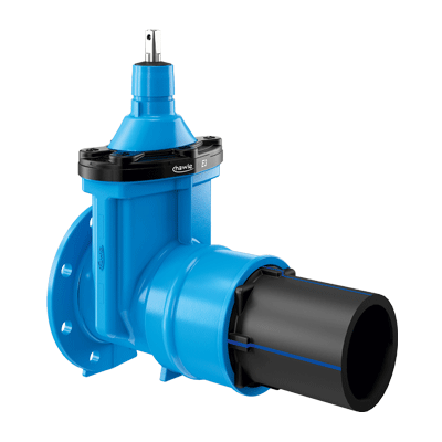 E3 valve, flange-PE tail, PN 16