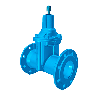 E1 valve with flanges, long